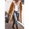 Women's Longline Quilted Puffer Coat – Sherpa Lined Winter Jacket
