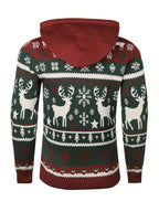 Baxter | Unisex Hooded Reindeer Christmas Knit Sweater