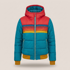 Amber | Women Hooded Color Block Puffer Jacket