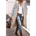 Women's Longline Quilted Puffer Coat – Sherpa Lined Winter Jacket