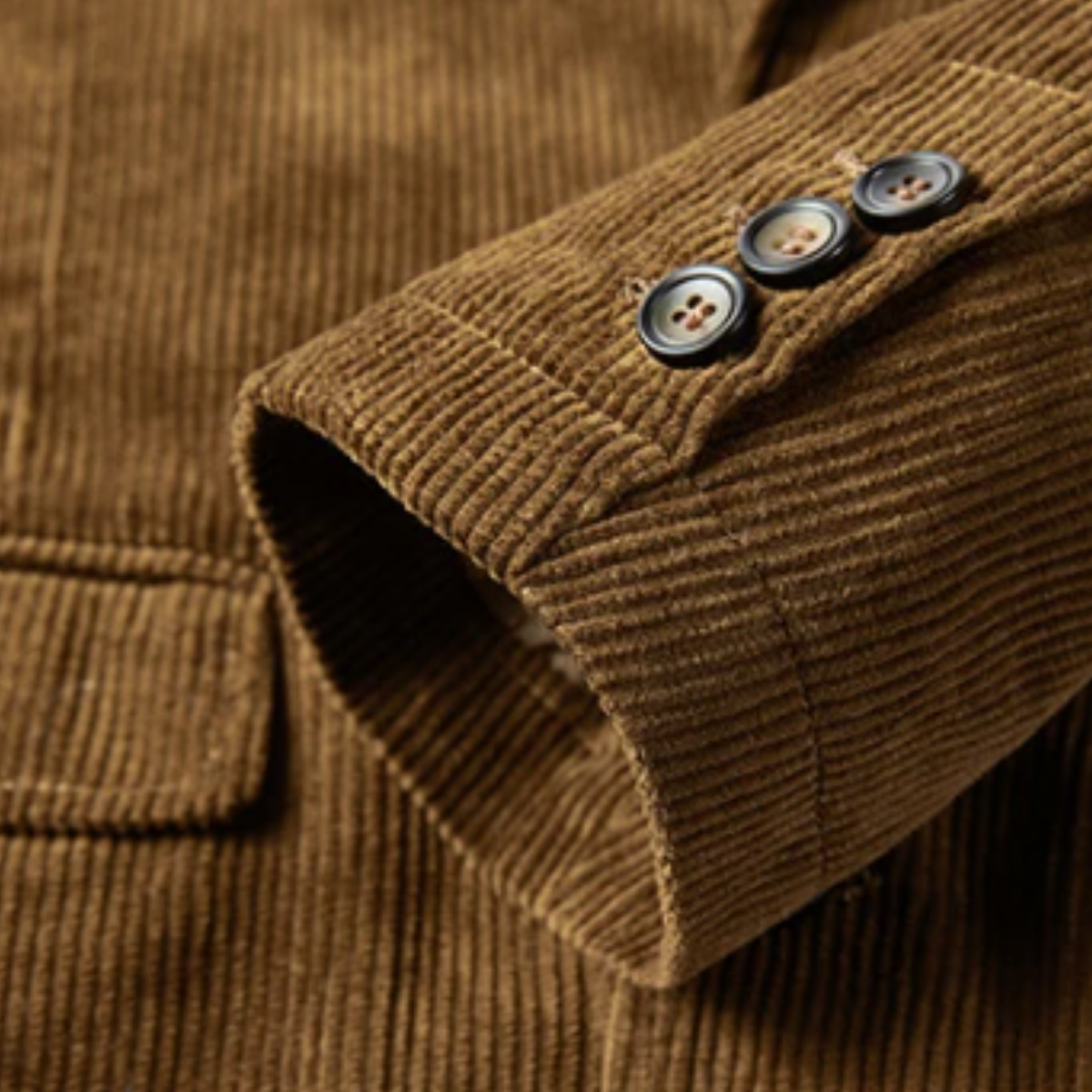 Men's Vintage Corduroy Blazer – Tailored Sport Coat with Elbow Patches