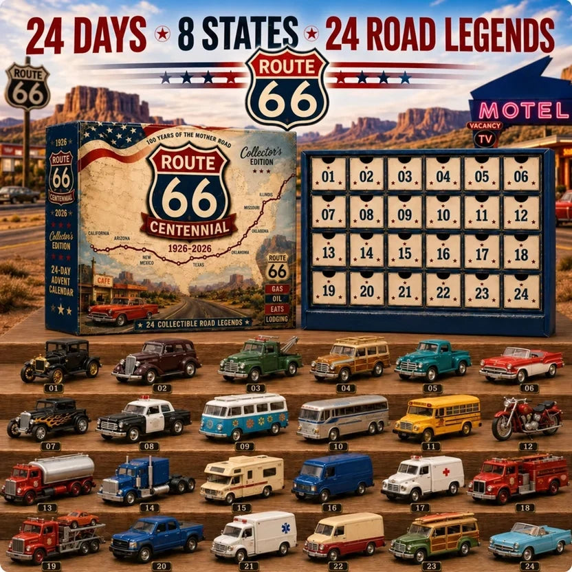 Dean | Classic Car Christmas Advent Calendar with 24 Retro Mini Vehicles
