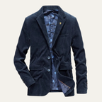 Men's Vintage Corduroy Blazer – Tailored Sport Coat with Elbow Patches