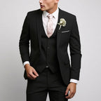 Men's Three-Piece Suit – Tailored Jacket, Vest and Trousers Set for Formal Occasions