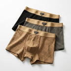 Men's Organic Cotton Boxer Briefs 3-Pack – Breathable Waffle Knit Underwear