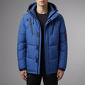 Men's Hooded Puffer Parka – Quilted Insulated Winter Jacket