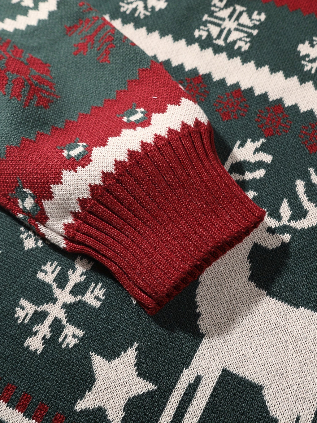 Baxter | Unisex Hooded Reindeer Christmas Knit Sweater