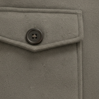 Men's Smart Tailored Overcoat – Structured Collar Winter Coat