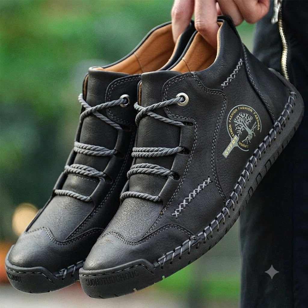 Walter | Men Vintage Style Lace Up Ankle Boots