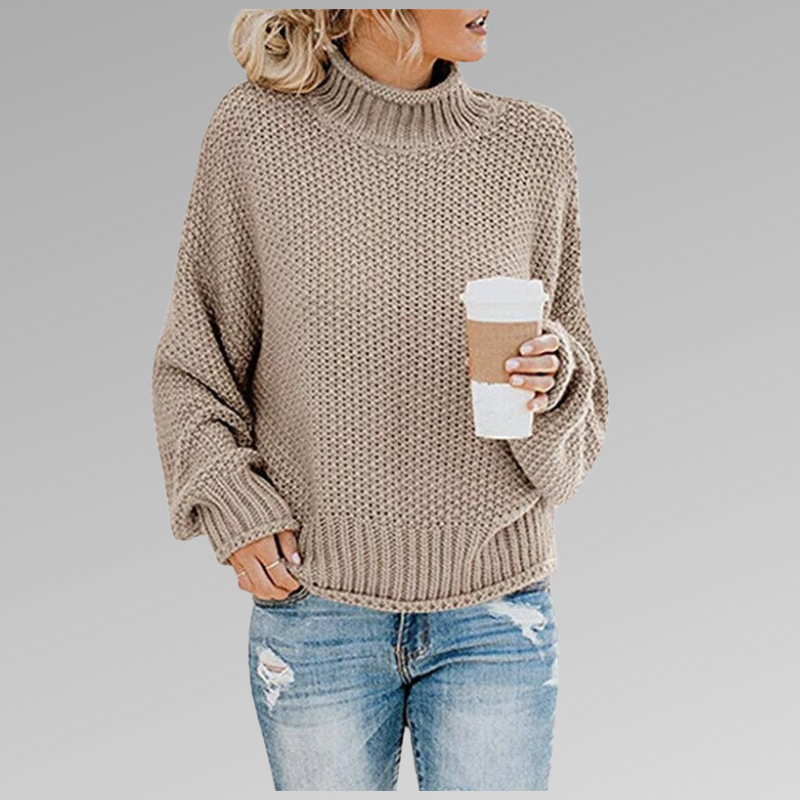 Women's Classic Knit Sweater – Soft Relaxed Everyday Pullover