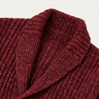 Men's Chunky Shawl Collar Cardigan – Heavy Cable Knit Button Sweater
