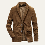 Men's Vintage Corduroy Blazer – Tailored Sport Coat with Elbow Patches
