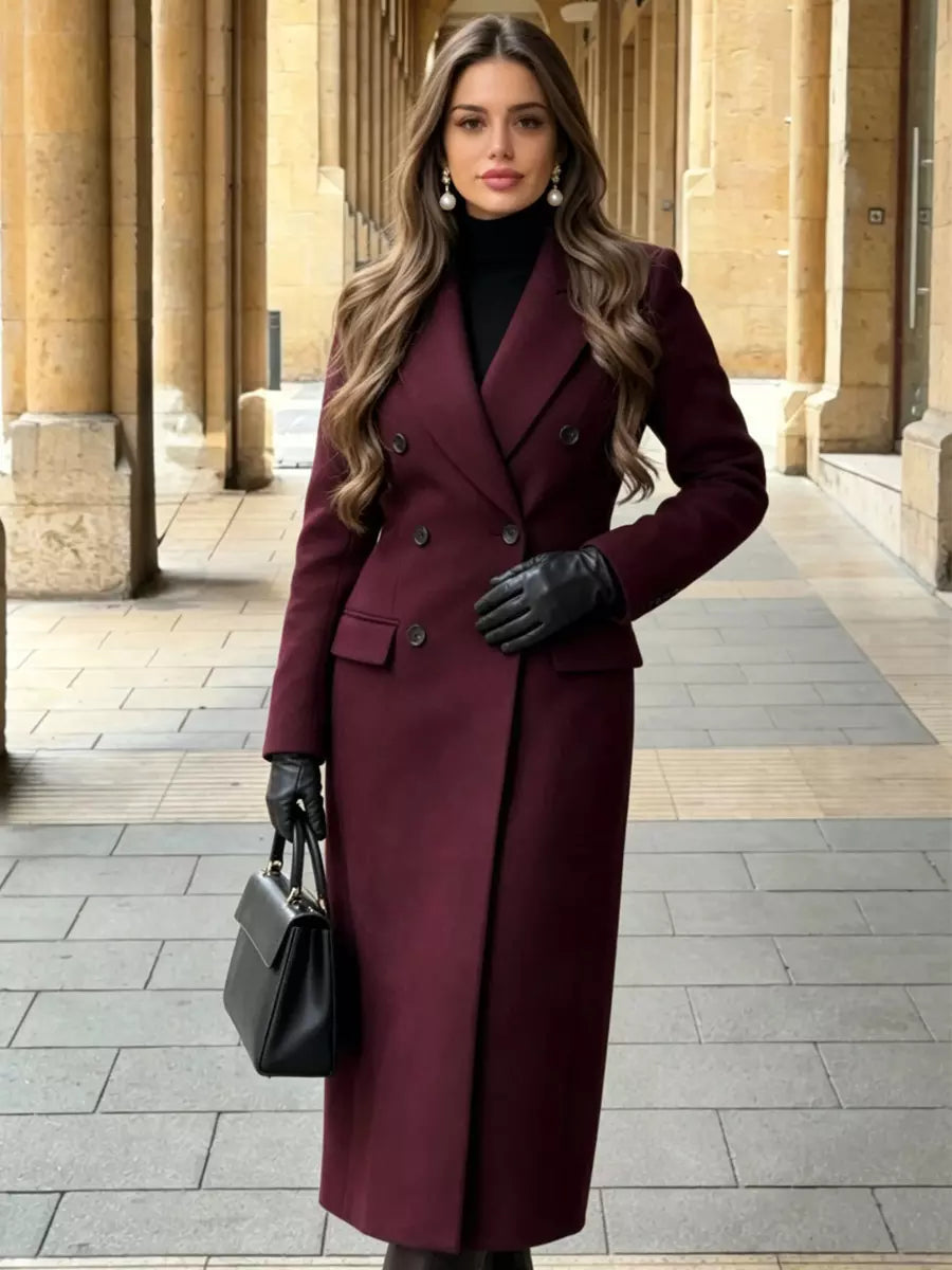 Margot | Women Long Double Breasted Tailored Overcoat