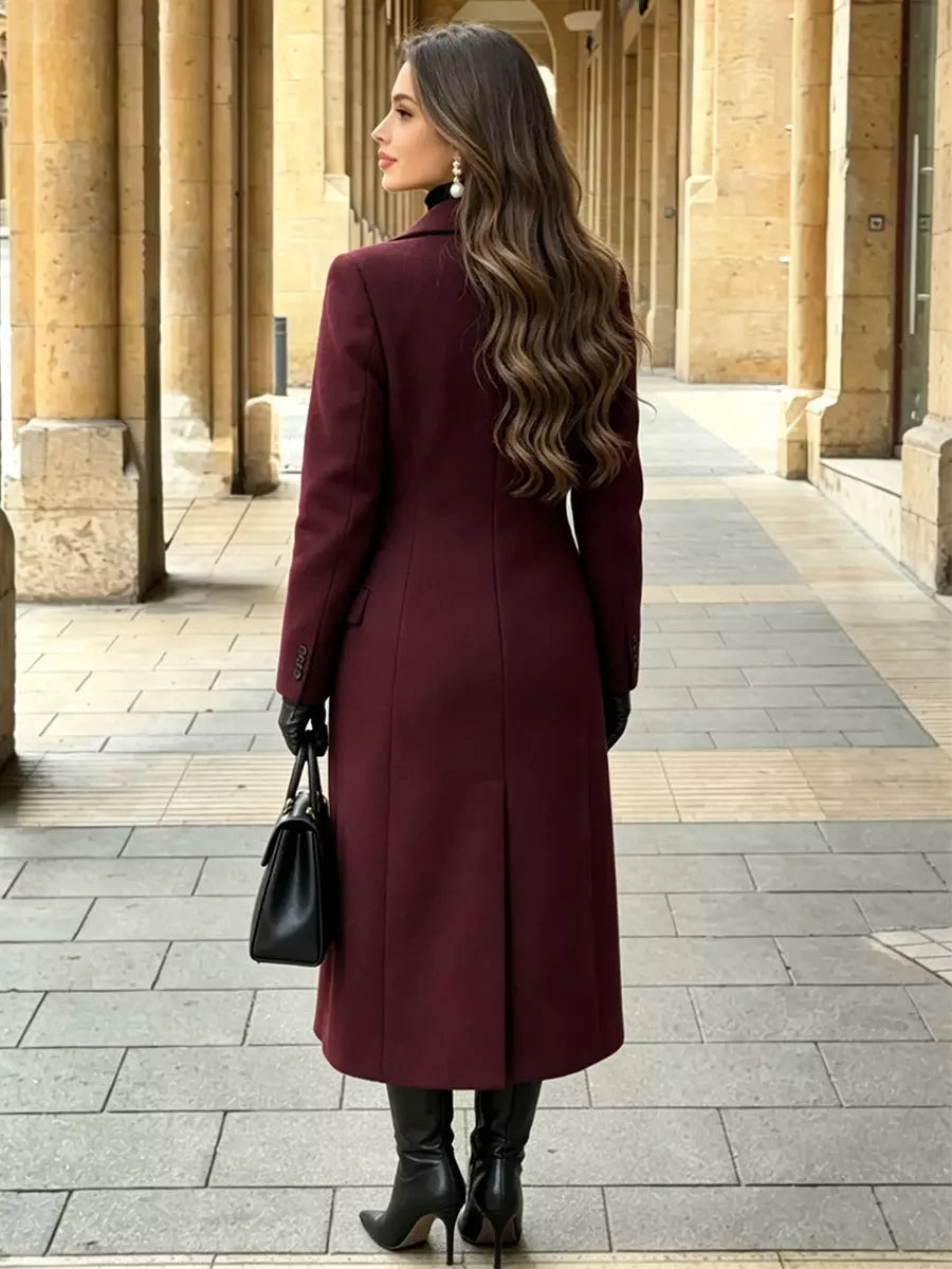 Margot | Women Long Double Breasted Tailored Overcoat