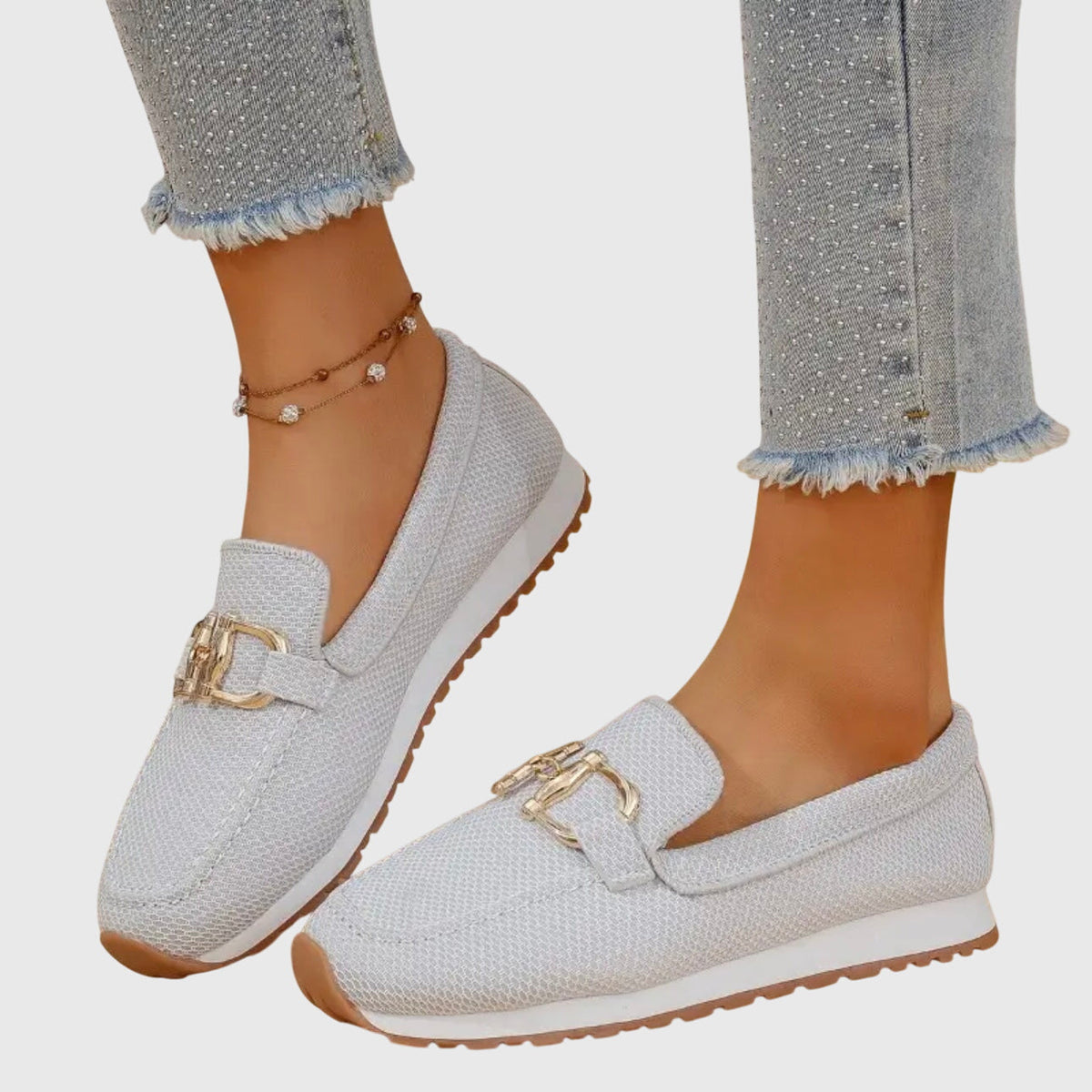 Women's Horsebit Loafers – Breathable Cushioned Slip-Ons