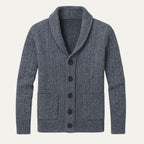 Men's Soft Knit Button Cardigan – Relaxed Smart Casual Sweater with Pockets