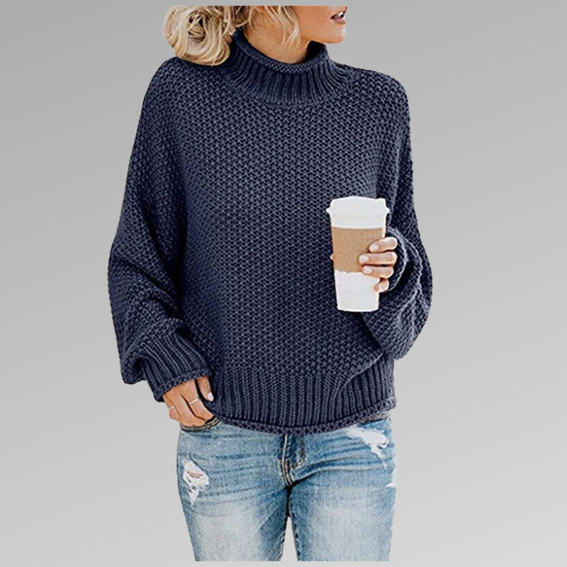 Women's Classic Knit Sweater – Soft Relaxed Everyday Pullover