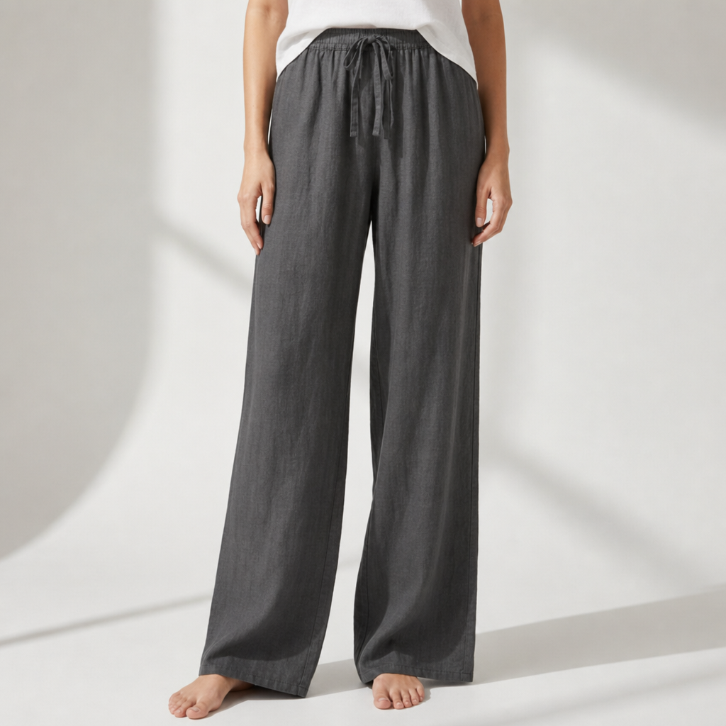 Aix Linen Wide Leg Pants