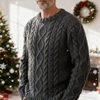 Arthur | Men Cable Knit Crew Neck Sweater