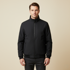 Men's Fleece Lined Zip Jacket – Sleek Warm Winter Layer
