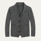 Men's Soft Knit Button Cardigan – Relaxed Smart Casual Sweater with Pockets