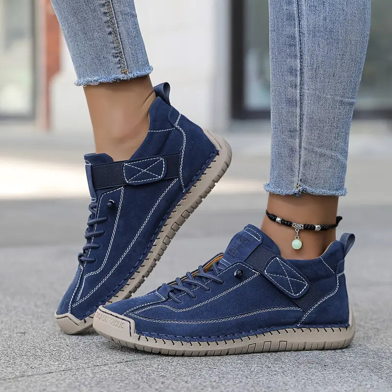 Cushioned Slip-On Platform Sneakers – Lightweight Wide Fit Walking Shoes