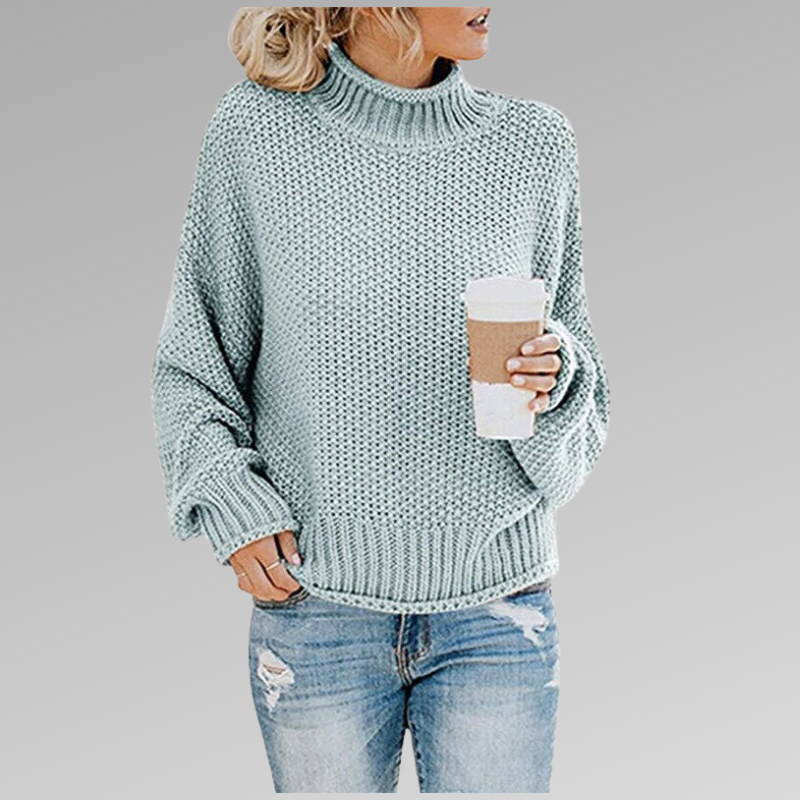 Women's Classic Knit Sweater – Soft Relaxed Everyday Pullover