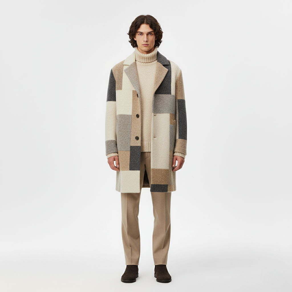 Men's Classic Tailored Overcoat – Longline Winter Topcoat