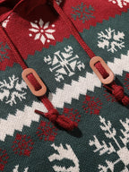 Baxter | Unisex Hooded Reindeer Christmas Knit Sweater