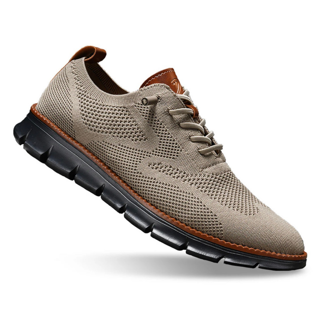 Men's Breathable Mesh Walking Sneakers – Wide Toe Box Cushioned Shoes