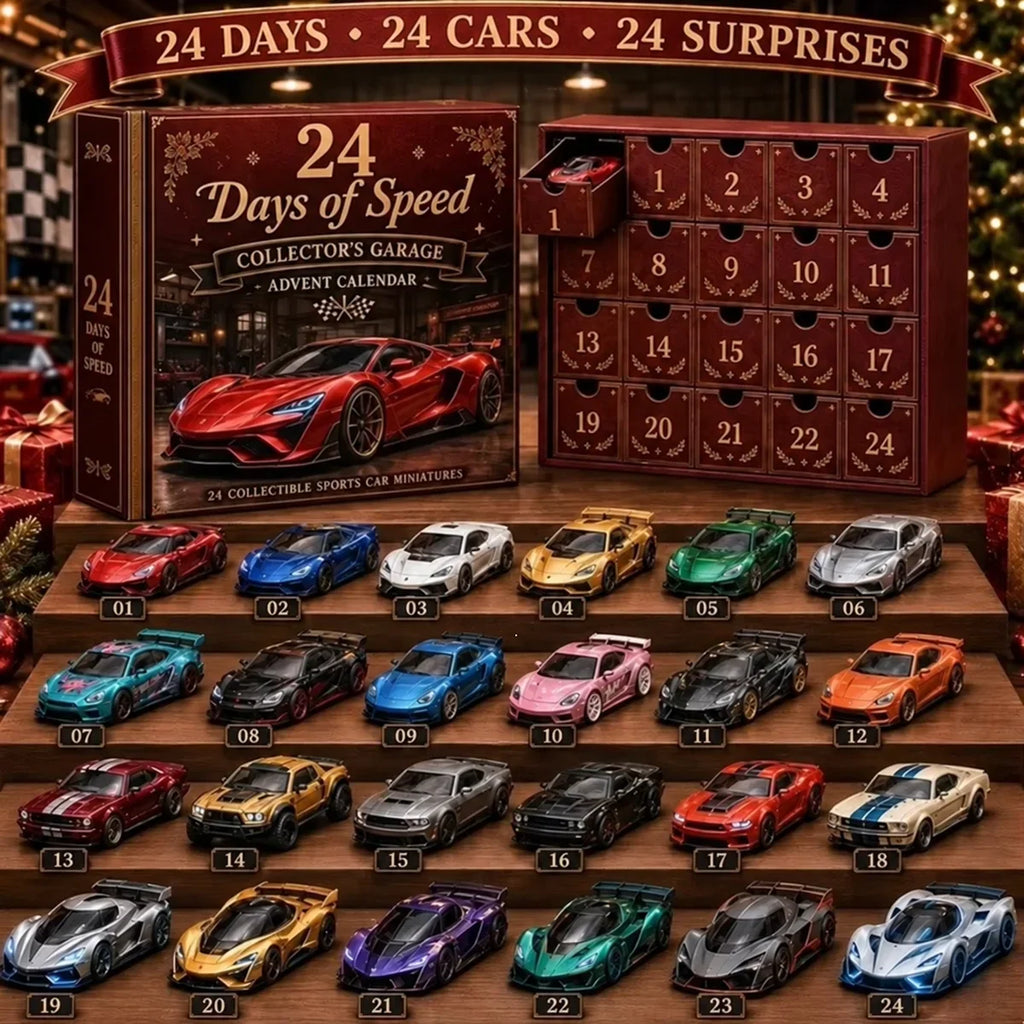 Dean | Classic Car Christmas Advent Calendar with 24 Retro Mini Vehicles
