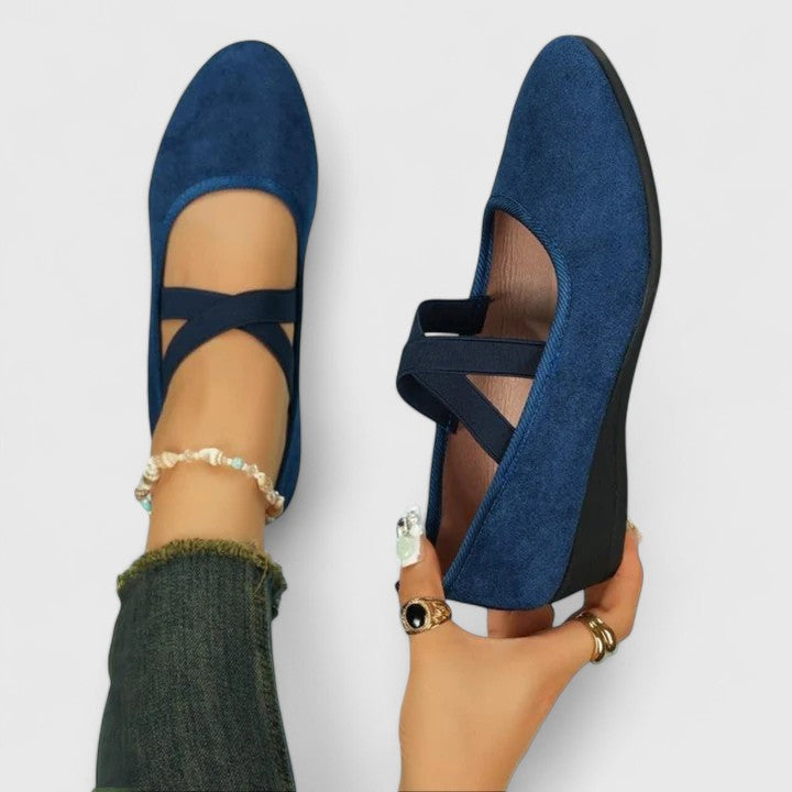 Women's Cushioned Slip-On Mary Jane Shoes – Lightweight Everyday Comfort Flats