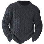 Arthur | Men Cable Knit Crew Neck Sweater