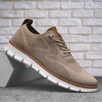 Men's Breathable Mesh Walking Sneakers – Wide Toe Box Cushioned Shoes