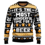 Felix | Unisex Beer Print Ugly Christmas Sweater