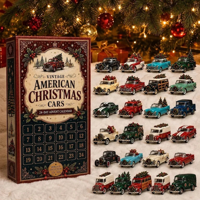 Dean | Classic Car Christmas Advent Calendar with 24 Retro Mini Vehicles