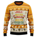 Felix | Unisex Beer Print Ugly Christmas Sweater