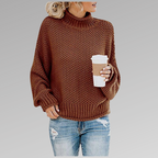 Women's Classic Knit Sweater – Soft Relaxed Everyday Pullover