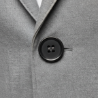 Men's Slim Fit Single Button Blazer – Structured Woven Sport Coat