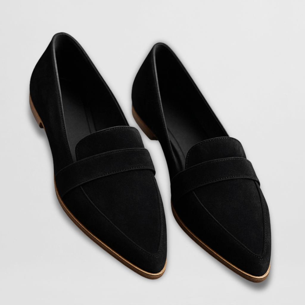 Women's Soft Suede Loafers – Cushioned Flexible Slip-On Flats
