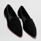 Women's Soft Suede Loafers – Cushioned Flexible Slip-On Flats