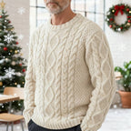 Arthur | Men Cable Knit Crew Neck Sweater