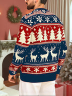 Dylan | Unisex Fair Isle Reindeer Christmas Knit Sweater