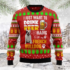 Felix | Unisex Beer Print Ugly Christmas Sweater