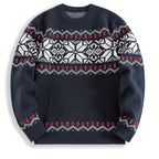 Bernard | Men Nordic Pattern Crew Neck Sweater