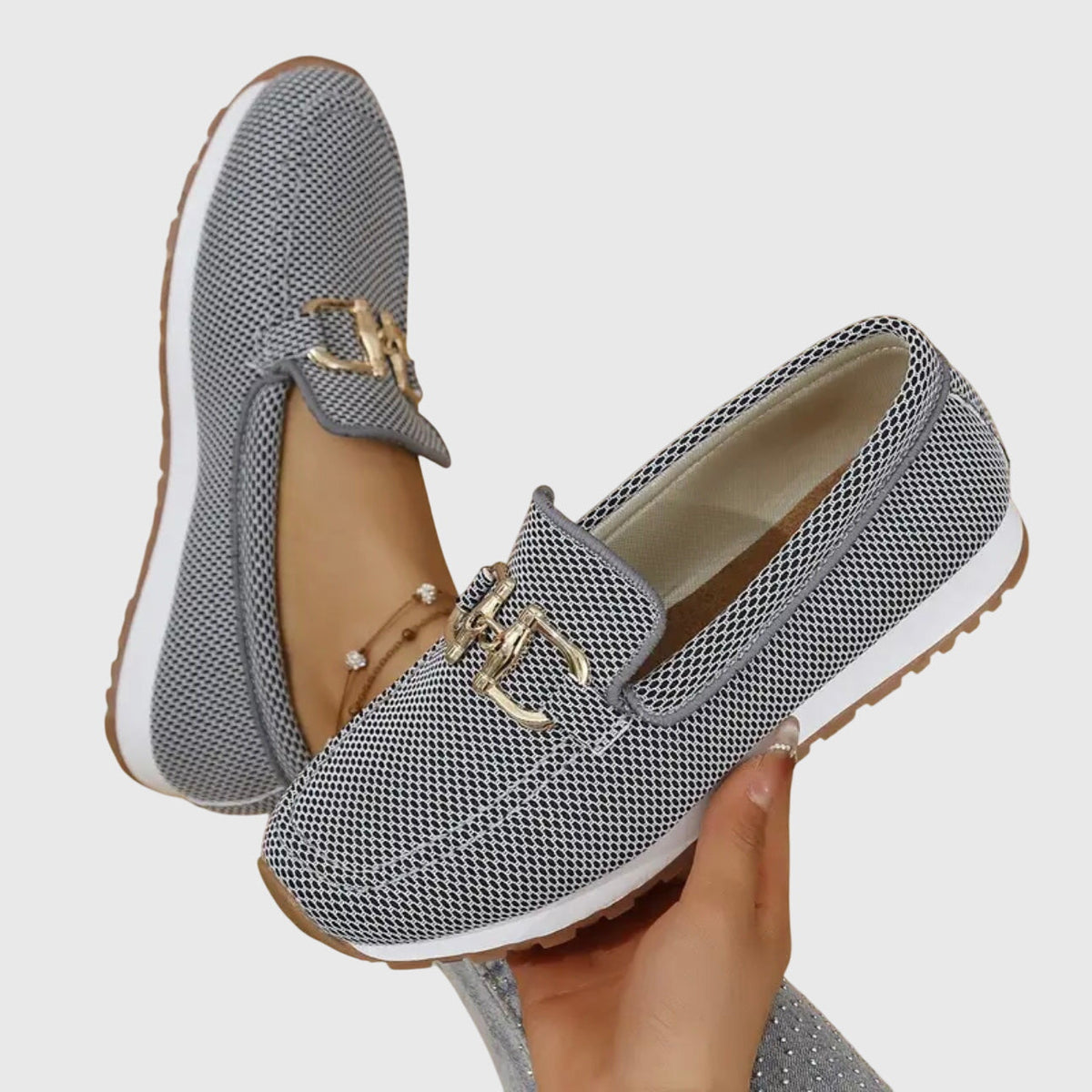 Women's Horsebit Loafers – Breathable Cushioned Slip-Ons