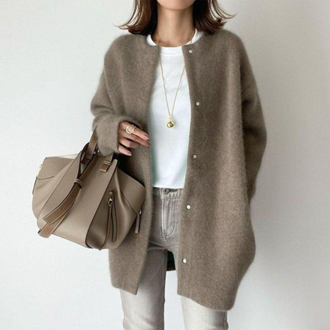 Women's Oversized Winter Cardigan – Soft Relaxed Fit Knit