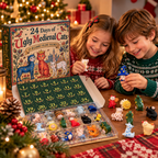 Felix | Medieval Cat Christmas Advent Calendar with 24 Funny Cat Figurines