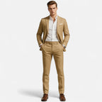 Men's Relaxed Linen Suit – Breathable Two-Piece Summer Set