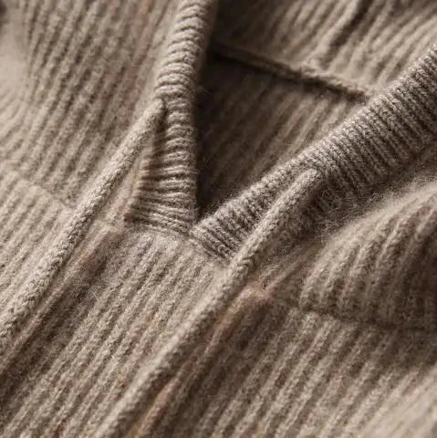 Nora | Women Relaxed Knit Drawstring Hoodie